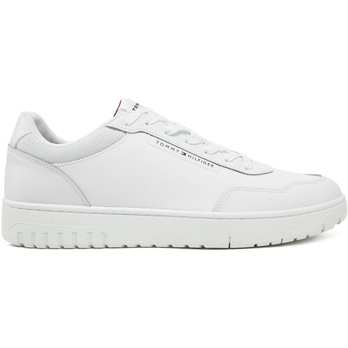 Tommy Hilfiger Superge Th Basket Core Lth Pinperf FM0FM05466 Bela Cene