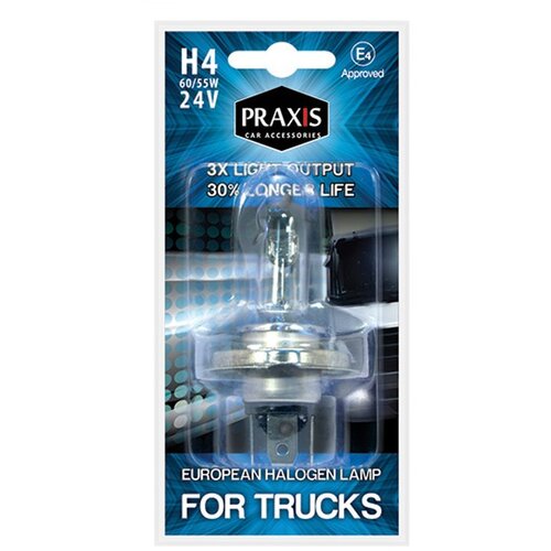 Praxis Sijalica halogen H4 24V 60/55vv blis Cene
