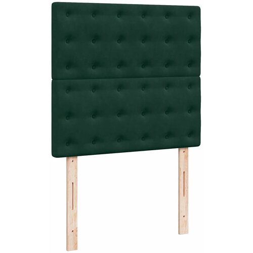 Box spring krevet s madracem tamnozeleni 90x190 cm bar&amp;scaron;unasti Slike