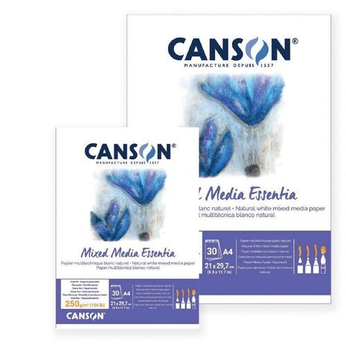 Canson Skicirka Mixed Media Essentia A4 250 g, 30 listna, (22005422) Slike