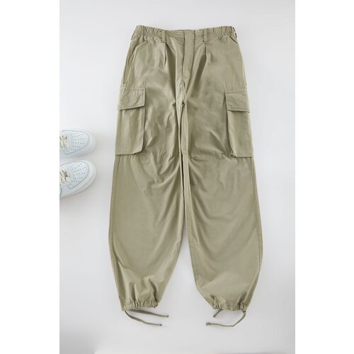 Trendyol Light Khaki Unisex Cargo Pants Slike