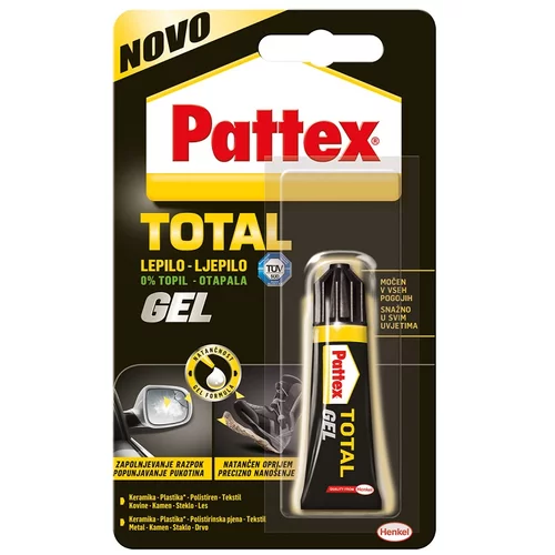 PATTEX Lepilo v gelu Pattex Total Gel (8 g, 2 mm / 24 h)