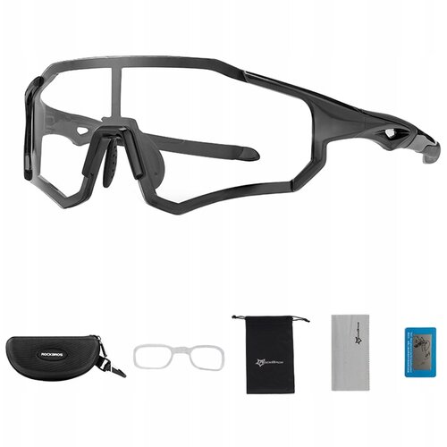 ROCKBROS okulary rowerowe fotochromowe UV400 wygodne WYTRZYMAŁE czarne, (22007072) Slike