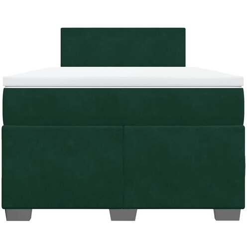 Box spring krevet s madracem tamnozeleni 120x200 cm bar&amp;scaron;unasti Slike