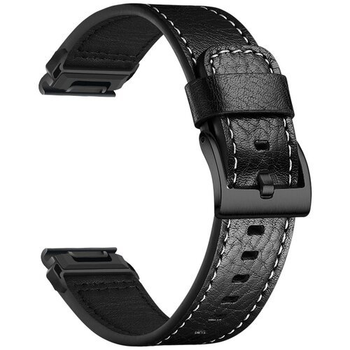 INF Združljiv s Garmin Fenix 8/7X/3 - Premium usnjen pa&scaron;ček za uro Black 20 mm, (5000079254) Cene