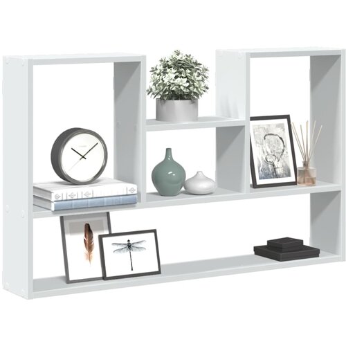 vidaXL Zidna polica bijela 99x15x60 cm od konstruiranog drva Cijene