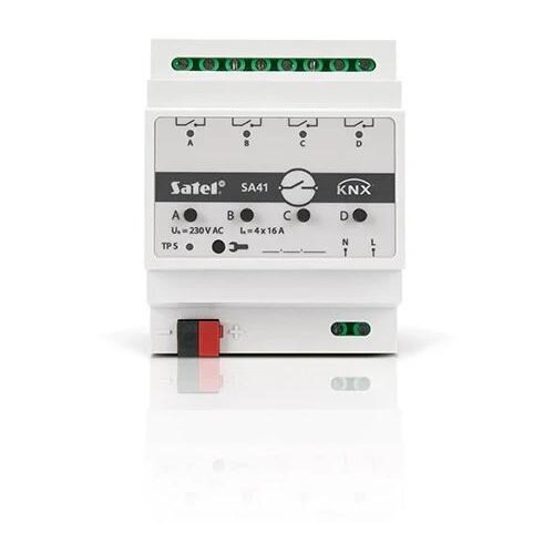 Satel KNX 4-channel switching actuator KNX-SA41 Slike