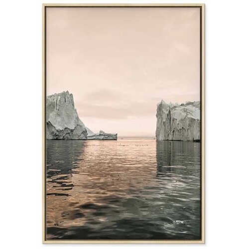 Slika - Ice Statues (1 Part) Vertical 60x90 U prirodnom drvenom okviru Cene