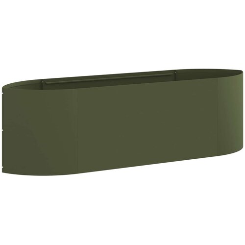 vidaXL Povišeni vrtni krevet Maslinastozelena 140 x 40 x 40 cm Čelik - Maslinastozelena 140 cm Cene