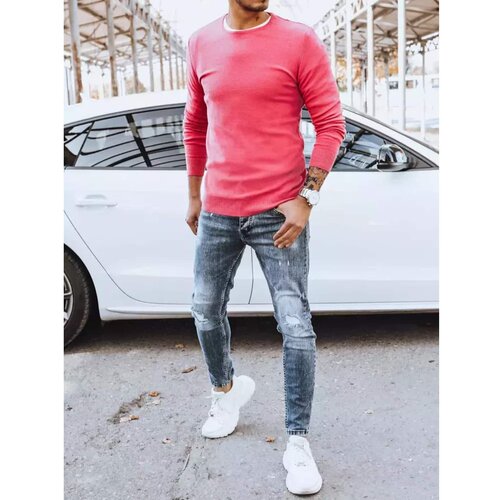 DStreet Men&amp;#039;s classic fuchsia sweater WX1934 Slike