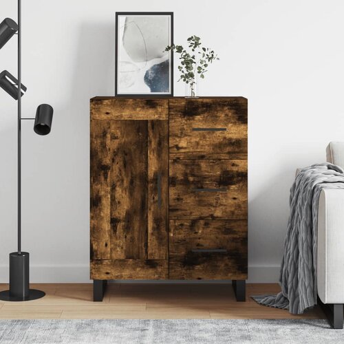 vidaXL Komoda boja dimljenog hrasta 69 5x34x90 cm konstruirano drvo Cijene