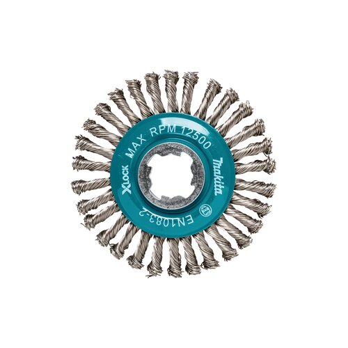 Makita tanjurasta četka od pletene čelične žice 115 mm X-LOCK D-73411 Slike