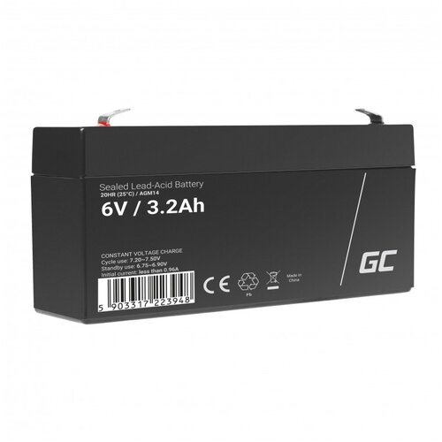 Green cell AGM baterija 6V 3.2Ah Slike