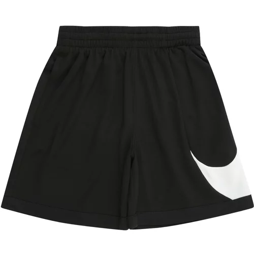 Nike Sportske hlače 'MULTI+ SWOOSH' crna / bijela
