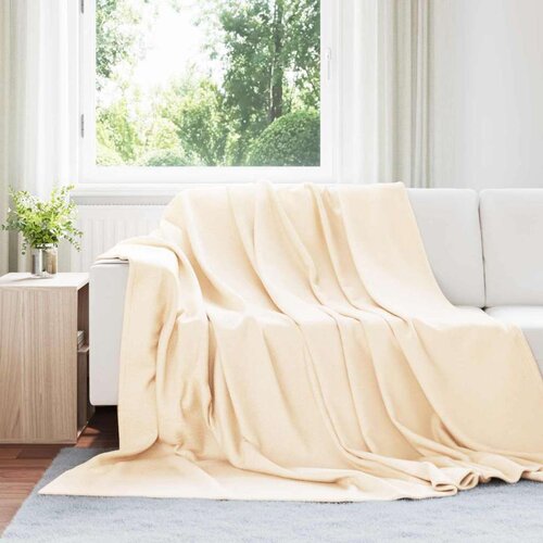  Odeja krema 240 x 220 cm Flis, (5000288184) Cene