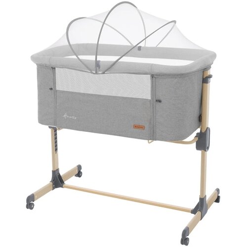 Kikka Boo kolevka za bebe Amaris Wood, Light Grey Cene