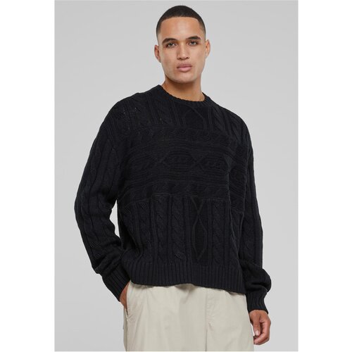 Urban Classics Men's sweater Set In Boxy black Slike