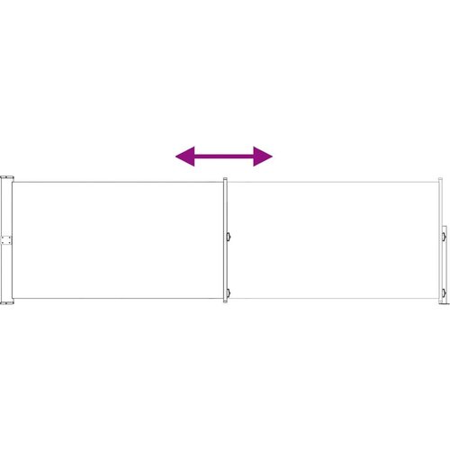  Retraktabilna bočna tende Sivosmeđa 500 x 160 cm Poliester - Sivosmeđa 160 x 500 cm Slike