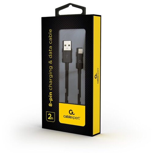  USB 2.0 kabl iPhone 8-pin charging and data cable, 2 m, black CC-USB2P-AMLM-2M Cene