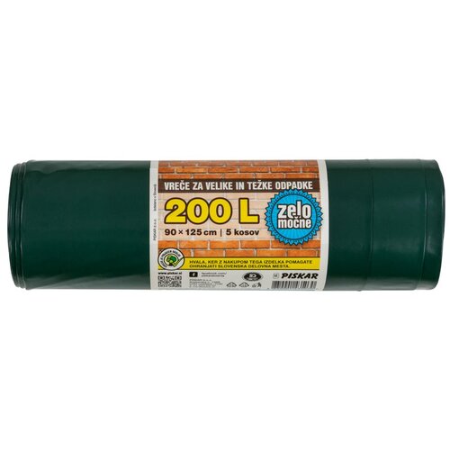PISKAR Vrečke za velike in težke odpadke (200 l, 5 kos) Slike