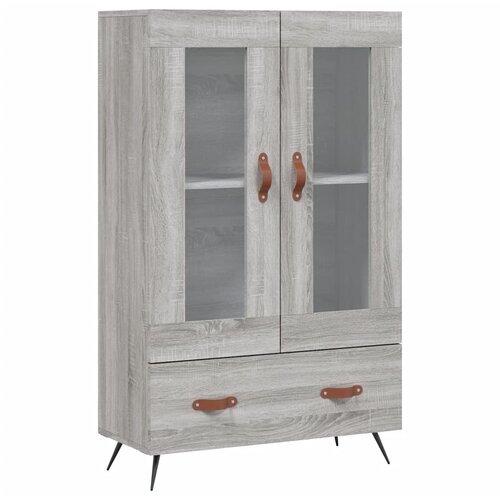 Maison Chic Visoka omara - Komoda - Predalnik siva sonoma 69,5x31x115 cm inženirski les, (21719362) Cene