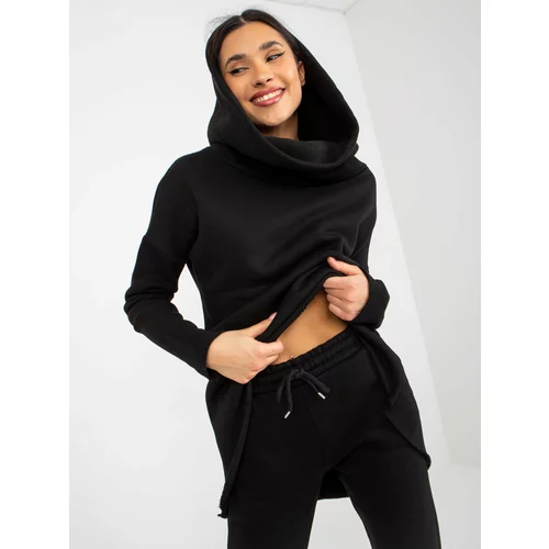 Fashion Hunters Black Women's Basic Tracksuit with Trousers