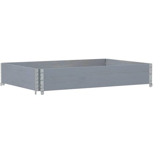 Maison Chic Vrtno korito - Greda - Cvetlični Lonec sivo 120x80 cm trdna borovina, (21789585) Cene