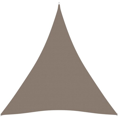 VidaXL Senčno jadro oksford blago trikotno 3x3x3 m taupe Slike