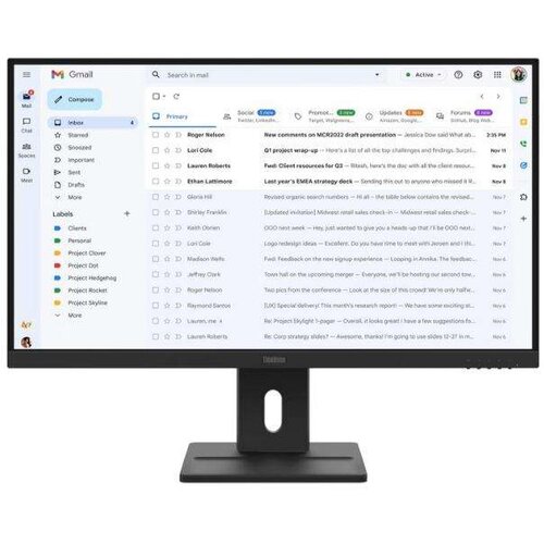 Lenovo Monitor ThinkVision E27-40 27"/IPS/1920x1080/100Hz/4ms/1x HDMI; 1x DP; 1x VGA/Tilt, Swivel, P Cene