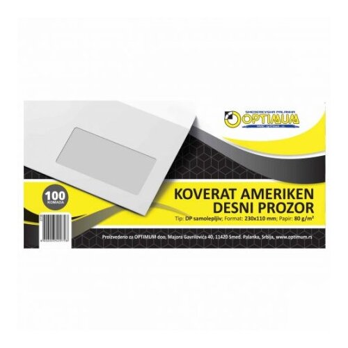  Koverat ameriken desni prozor dp 1/100 samolepiv *sr ( 2730 ) Cene