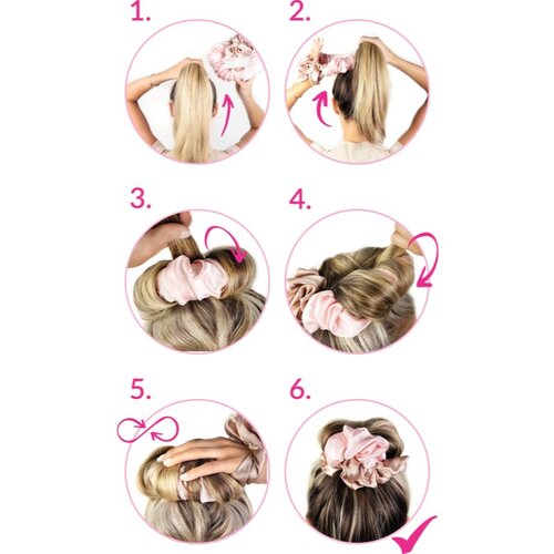 Brushworks Heatless Curling Scrunchie gumica za uvijanje kose 1 kom Slike