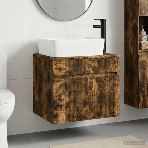  Set namje&scaron;taja za kupaonicu Dimljeni hrast Konstruirano drvo Smeđa 59 x 44,5 x 50 cm Cijene