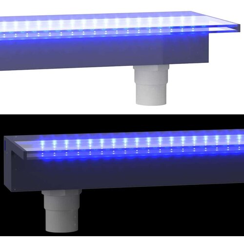 vidaXL Prelijevajući vodopad s RGB LED svjetlima akrilni 108 cm Cijene