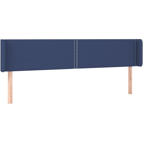 Maison Chic Vzglavna omarica - Nočna omarica - Posteljna omarica z ušesi modro 203x16x78/88 cm blago, (21709611) Cene