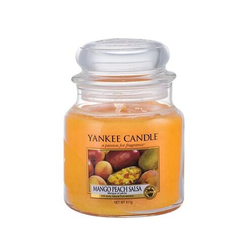 Yankee Candle Mango Peach Salsa di&amp;scaron;eča svečka 411 g unisex Slike
