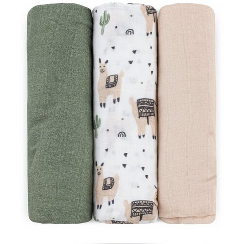Petite&Mars Moussy plenice iz blaga Llama Vibes 68 x 68 cm 3 kos Cene
