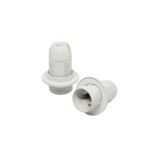  Grlo luster - plastično s navojem (259) / E14 / BIJELO Slike