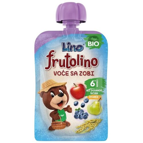 Lino bio pouch voće sa ovasom 100g Slike