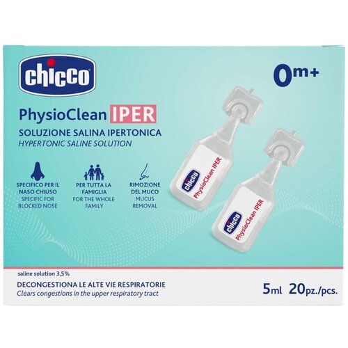 Chicco hipertonična raztopina PhysioClean 5ml x 20 kos 1760502 Cene