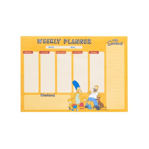 Grupo Erik Editores S. L. The Simpsons - Stoni nedeljni planer A4 - The Simpsons Slike