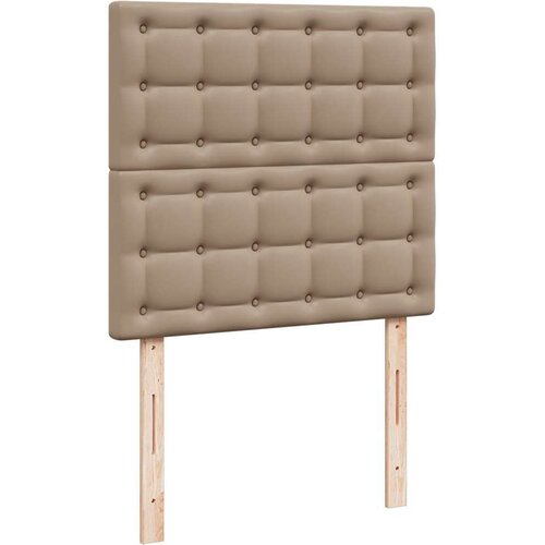 vidaXL Otomanski posteljni okvir z vzmetnicami kapučino 200x200 cm, (21608556) Cene