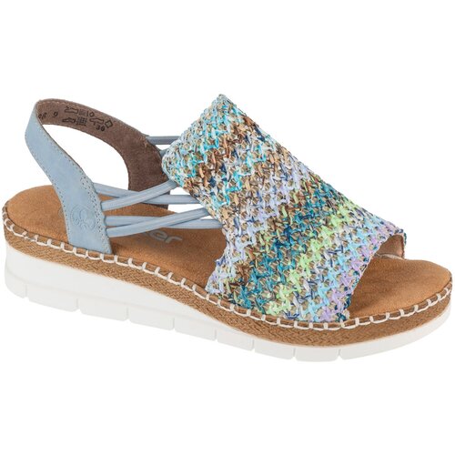 Rieker &amp;Scaron;portni sandali Sandals Večbarvna Slike