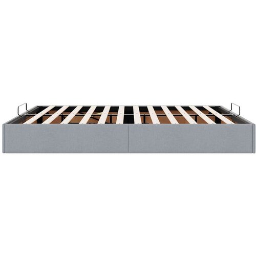 VidaXL Okvir za krevet bez madraca svjetlosivi 160 x 200 cm od tkanine Slike