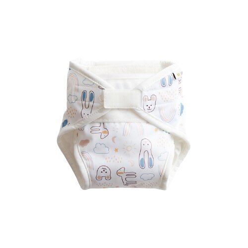 Vimse all-in-one platnena pelena M - White Teddy Cijene