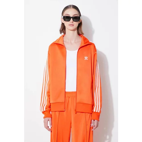 Adidas Dukserica za žene, boja: narančasta, s aplikacijom, IP0610