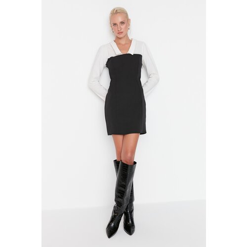 Trendyol Black Collar Detailed Dress Slike