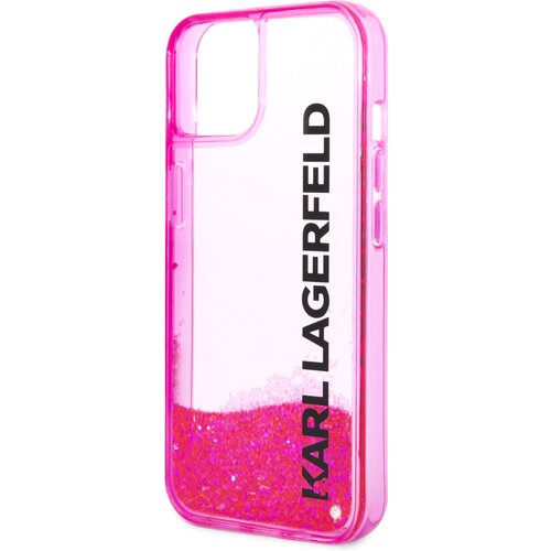 Karl Lagerfeld maska za telefon Hc Liquid Glitter Elong iPhone 11 6.1 roze Slike