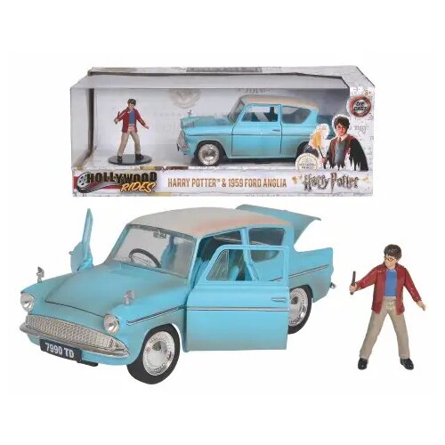 Jada Toys Kovinski model avtomobila 1/24 Hollywood Rides - Harry Potter: 1959 Ford Anglia - Simba Toys Cene