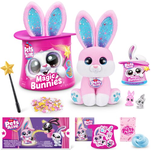 Zuru pli&amp;scaron; zajček Pets Alive Magic Bunny Slike