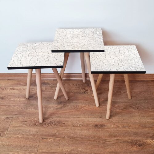 Hanah home set stolića za kafu 3Shp221, 3 dijela, šareni Cene